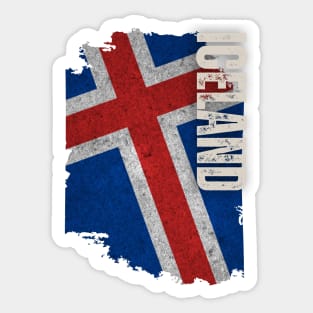 Iceland flag, icelandic flag Sticker